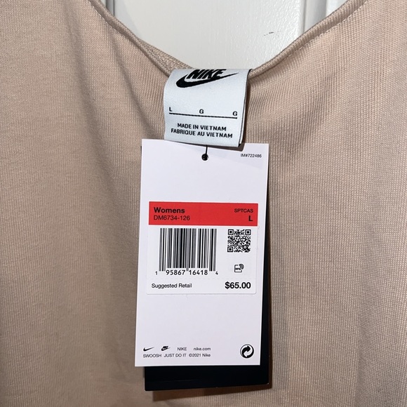 Nike Women’s Sportswear Jersey Tank Dress Size L - Picture 4 of 6